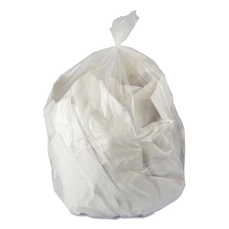 Heritage 60 gal Trash Bags, 38 in x 63 in, 4 mil, Clear K7663GC